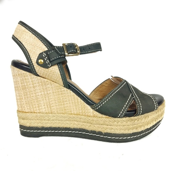 clarks women's amelia air espadrille platform wedges